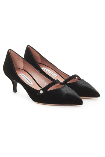 Tabitha Simmons Tabitha Simmons Velvet Mary-jane Kitten Heels