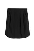 Jil Sander Navy Jil Sander Navy Euphilotes Wool Skirt - Black