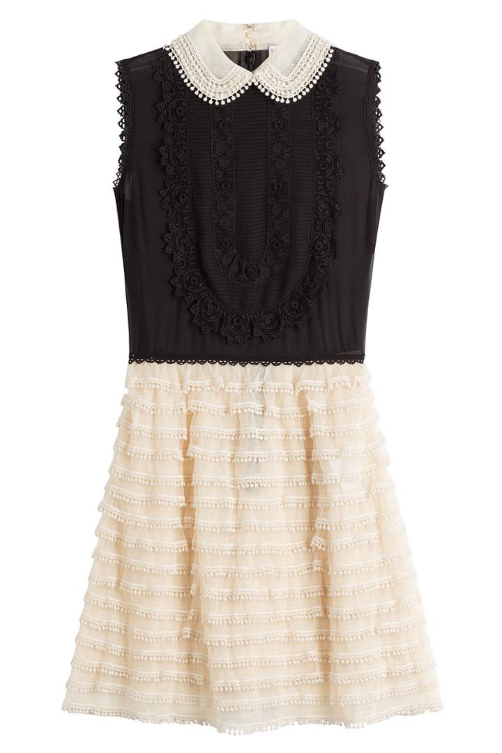 R.e.d. Valentino R.e.d. Valentino Silk Dress With Tulle Skirt - None