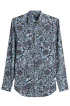 Etro Etro Printed Cotton Shirt - Blue