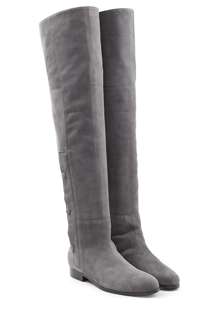Pierre Hardy Pierre Hardy Suede Over The Knee Boots