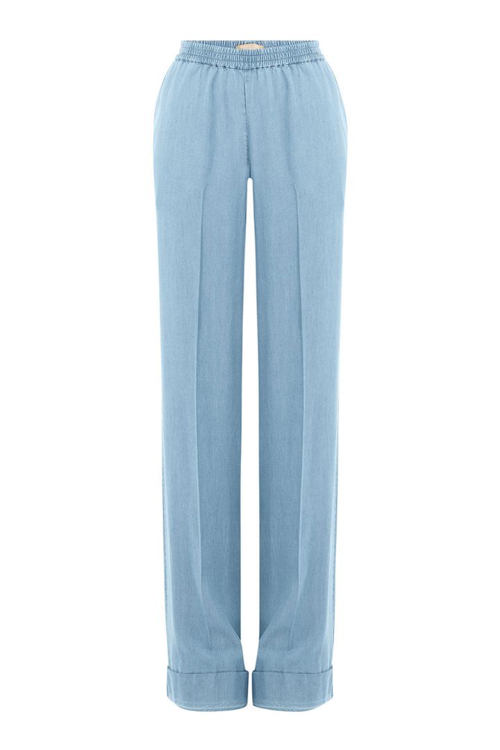 Michael Kors Michael Kors Wide Leg Chambray Pants