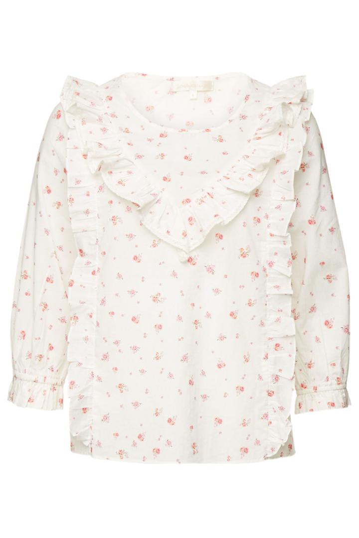 Loveshackfancy Loveshackfancy Wren Printed Cotton Top