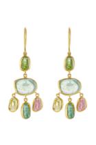 Pippa Small Pippa Small 18kt Yellow Gold Earrings With Tourmaline