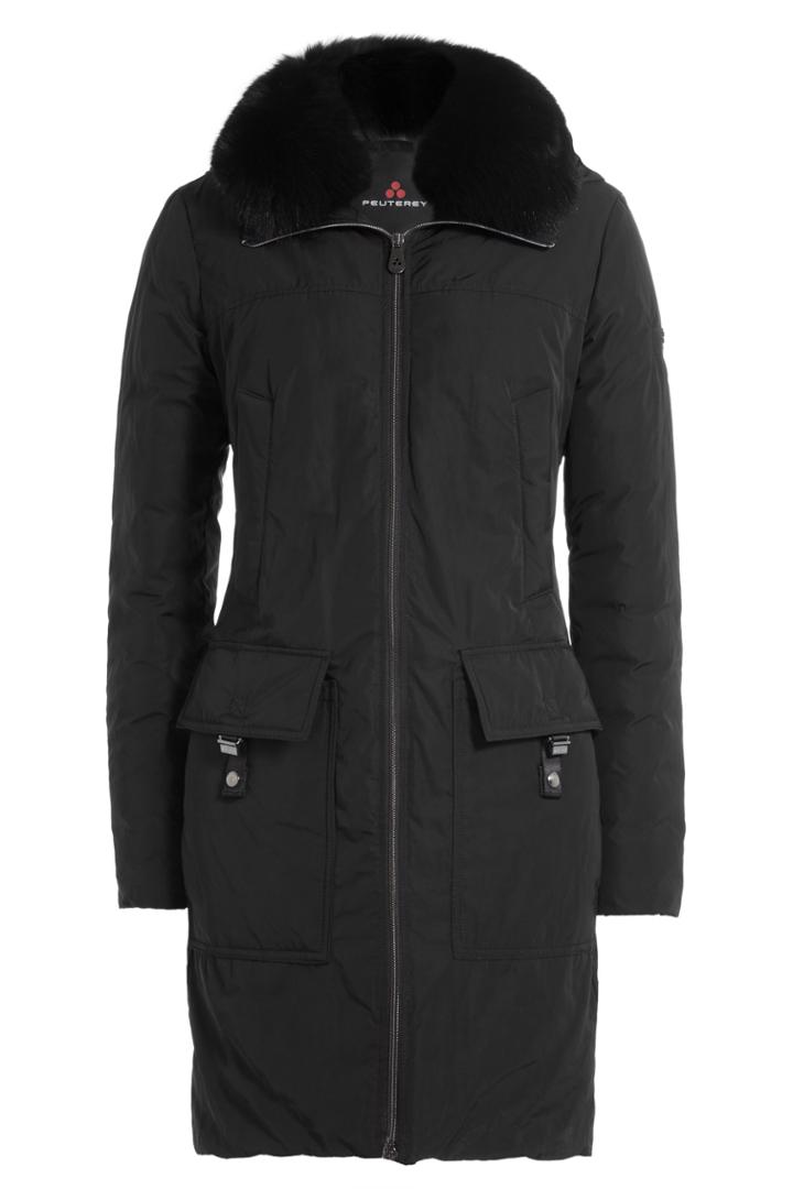 Peuterey Peuterey Down Parka With Fur-trimmed Hood - Black