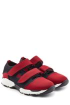 Marni Marni Fabric Sneakers With Cutouts - Red
