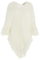 Emilio Pucci Emilio Pucci Crochet Knit Cape - White
