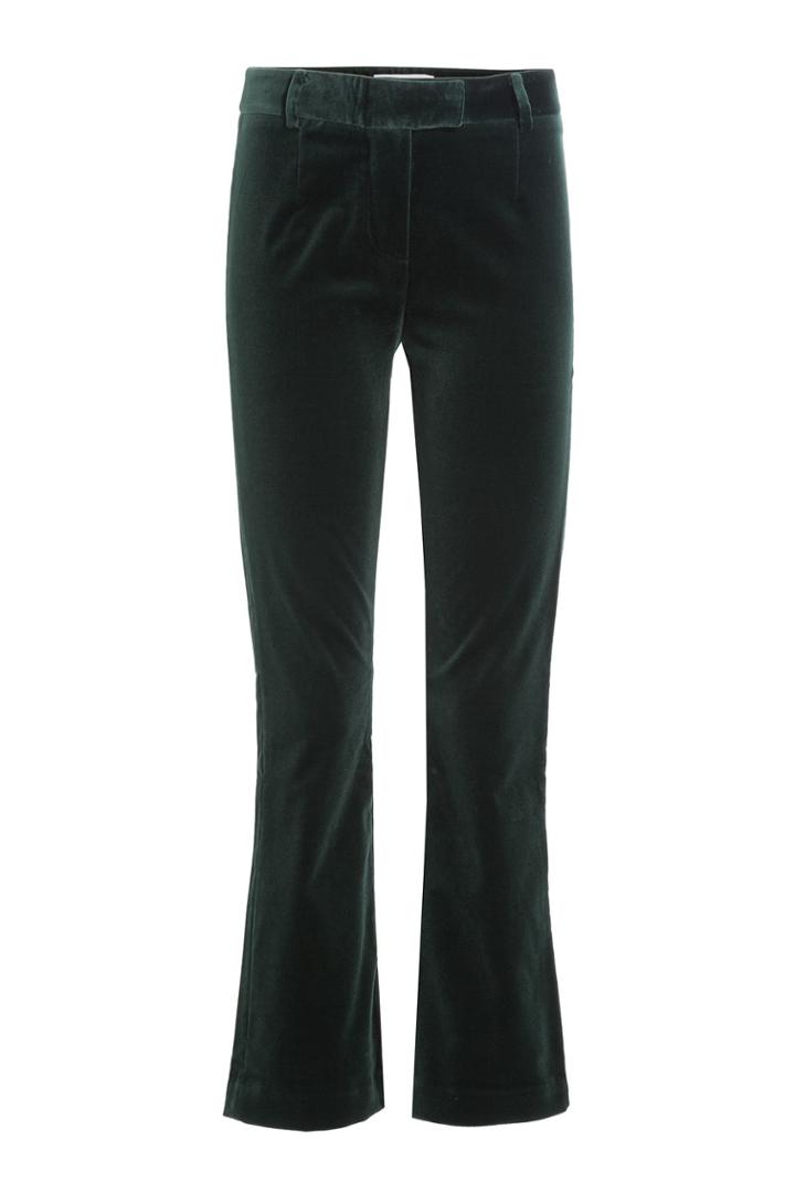 Frame Denim Frame Denim Cropped Velvet Pants - Green