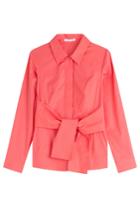 Paule Ka Paule Ka Belted Cotton Shirt - Pink