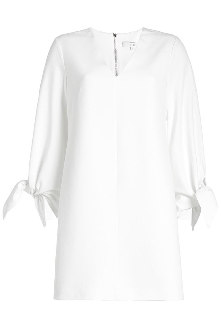 Tibi Tibi Crepe Dress With Bow Sleeves
