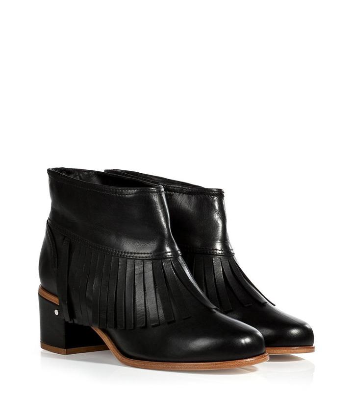Stylebop.com Festival Capsule Collection Laurence Dacade, Ankle Boots With Fringe