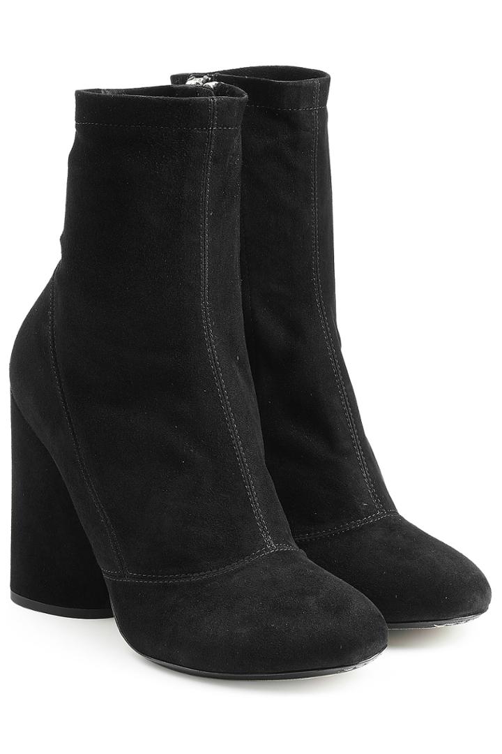 Marc Jacobs Marc Jacobs Suede Ankle Boots - Black