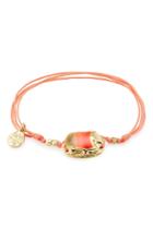 Gas Bijoux Gas Bijoux Bracelet With Gold Plated Embellishment - Orange