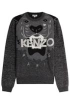Kenzo Kenzo Embroidered Wool Pullover - Grey