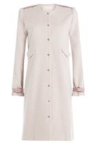 Marina Hoermanseder Marina Hoermanseder Wool-angora Blend Coat With Leather Deatils