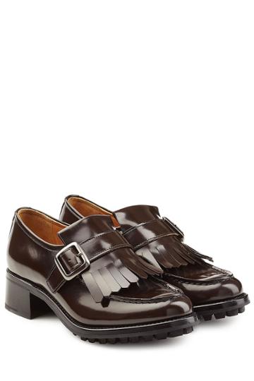 Churchs Churchs Fringed Leather Loafer - Brown