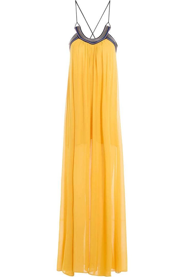 Roberto Cavalli Roberto Cavalli Silk Maxi Dress - Yellow