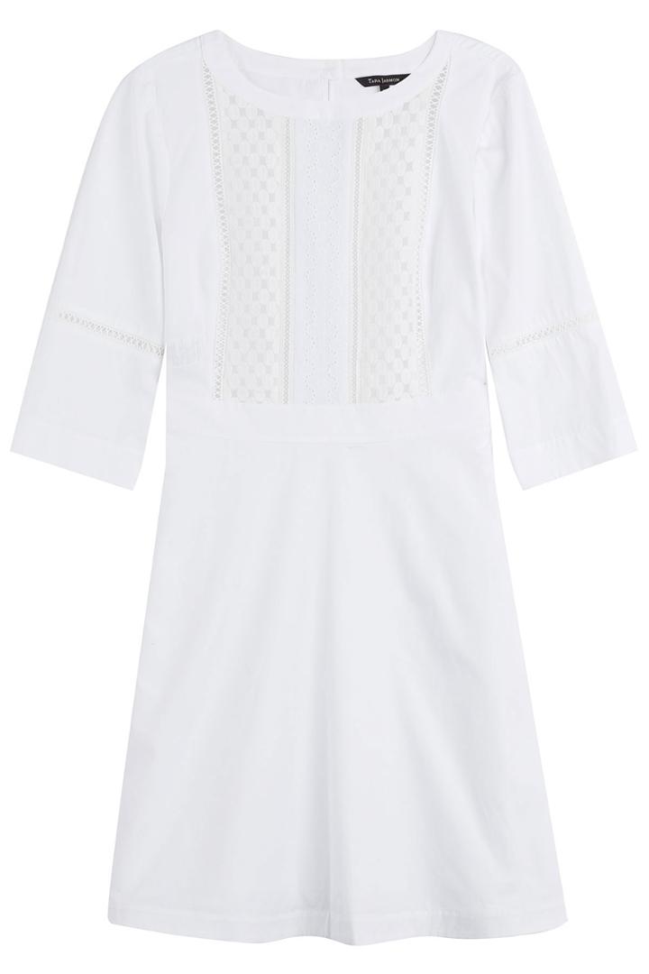 Tara Jarmon Tara Jarmon Cotton Dress With Cut Out Detail - White