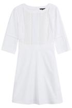 Tara Jarmon Tara Jarmon Cotton Dress With Cut Out Detail - White