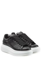Alexander Mcqueen Alexander Mcqueen Leather Sneakers - Black