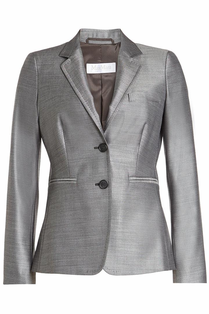 Max Mara Max Mara Virgin Wool Blazer With Silk