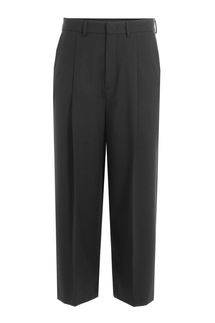 Mcq Alexander Mcqueen Mcq Alexander Mcqueen Cropped Pants With Wool - Black