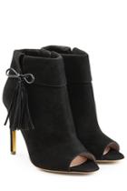 Rupert Sanderson Rupert Sanderson Tinsel Suede Open Toe Ankle Boots