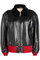 Calvin Klein 205w39nyc Calvin Klein 205w39nyc Leather Jacket With Shearling Collar And Lining