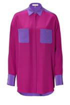 Emilio Pucci Emilio Pucci Silk Crepe De Chine Tunic Blouse - Pink