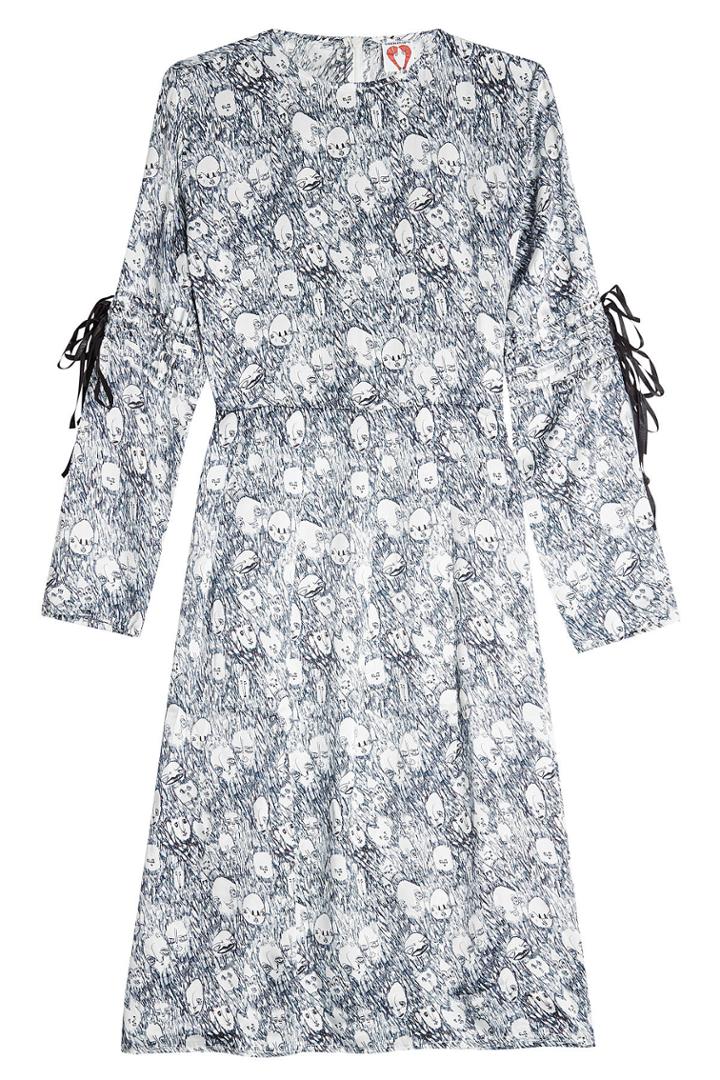 Shrimps Shrimps Printed Silk Dress