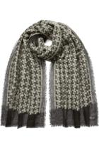 Faliero Sarti Mohair-wool Patterned Scarf