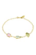 Pippa Small Pippa Small 18kt Gold Bracelet With Tourmaline Stones - Multicolored