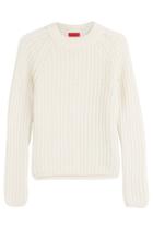 Hugo Hugo Knit Pullover With Alpaca And Wool - Beige
