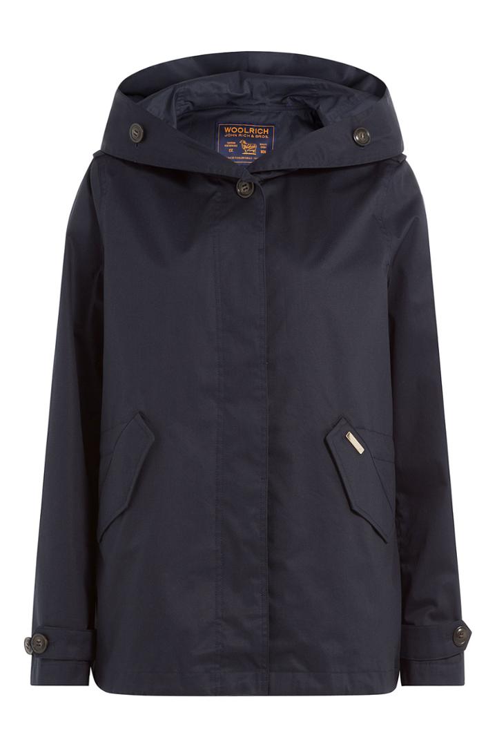 Woolrich Woolrich Prescott Short Cotton Parka - Blue
