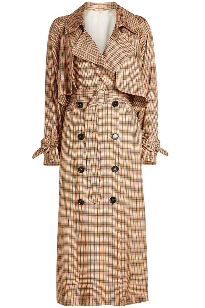 Golden Goose Deluxe Brand Golden Goose Deluxe Brand Vela Checked Trench Coat