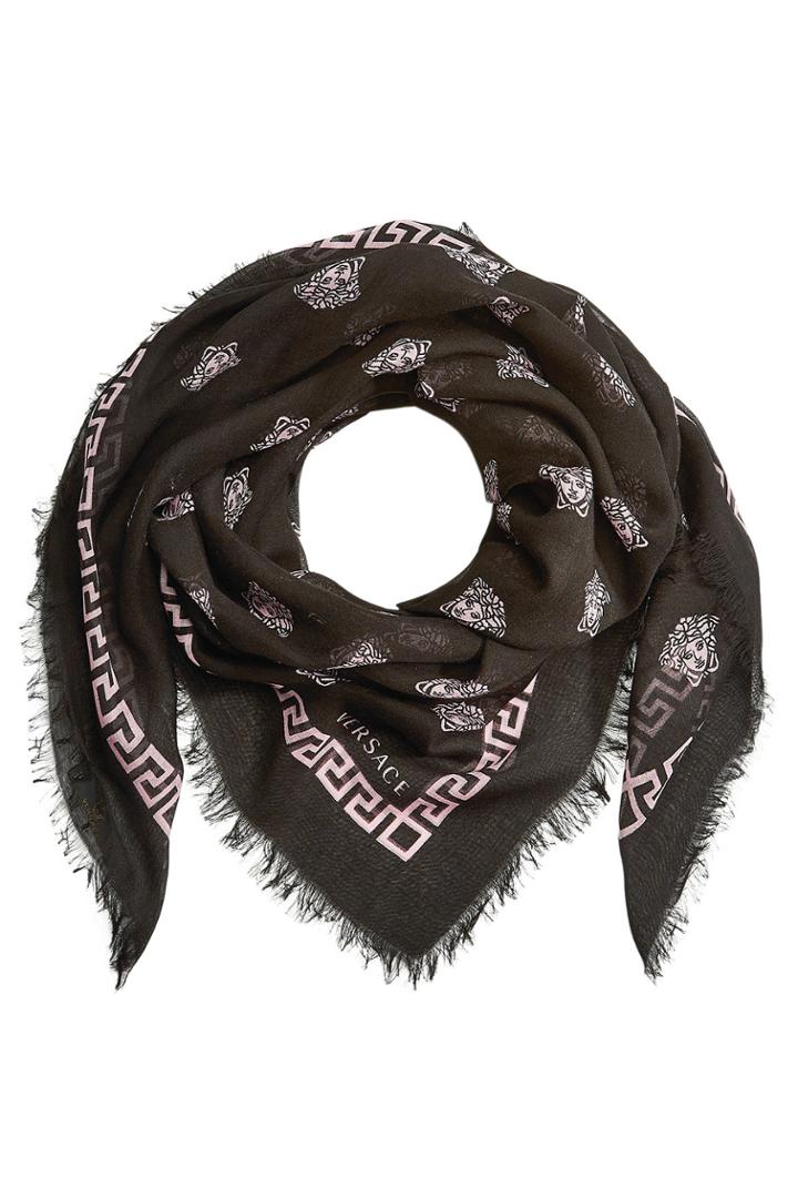 Versace Versace Printed Scarf With Silk
