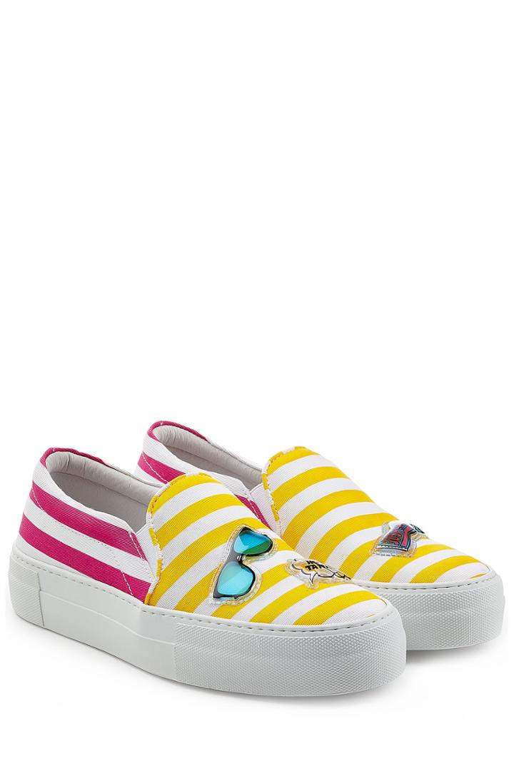 Joshua Sanders Joshua Sanders Striped Slip-on Sneakers - Multicolor