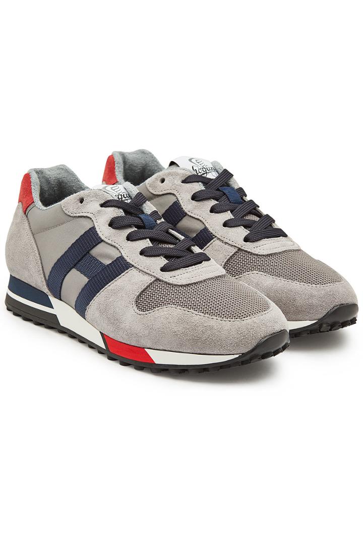 Hogan Hogan Retro Running Sneakers With Suede And Mesh