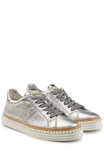 Hogan Rebel Hogan Rebel Metallic Leather Sneakers