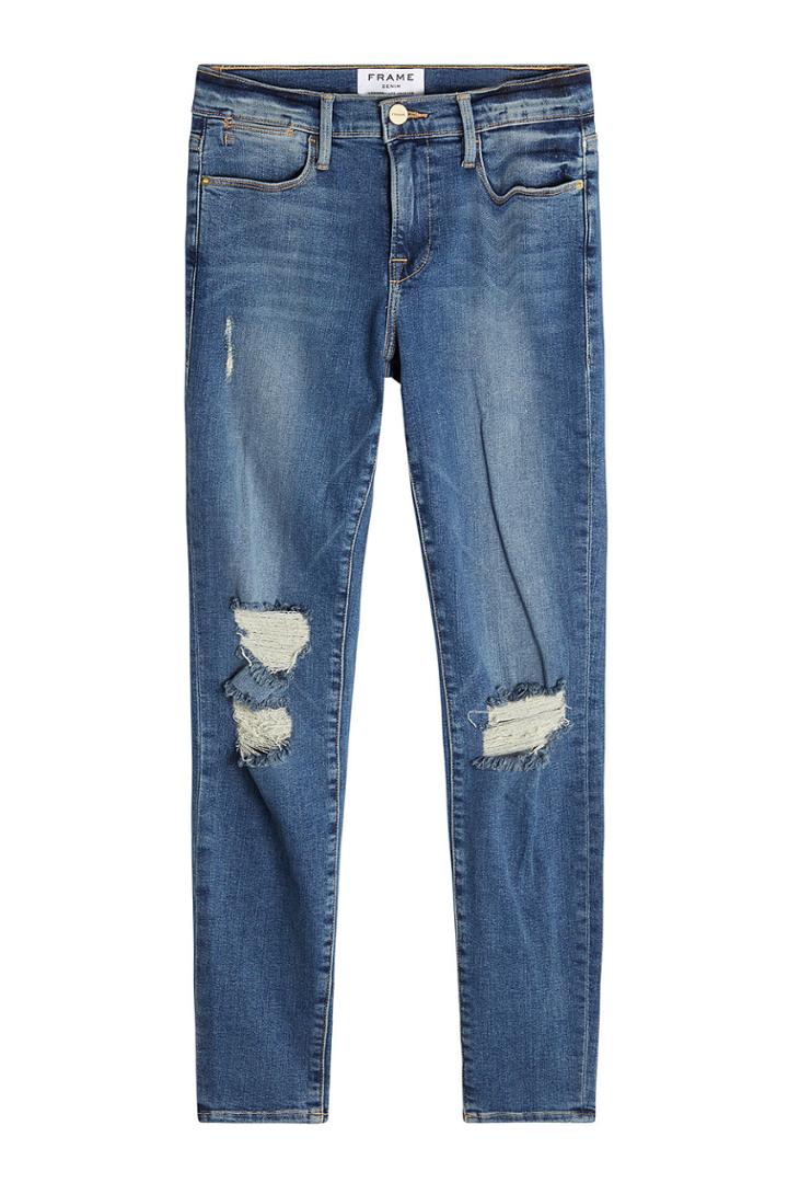 Frame Denim Frame Denim Distressed High-rise Skinny Jeans