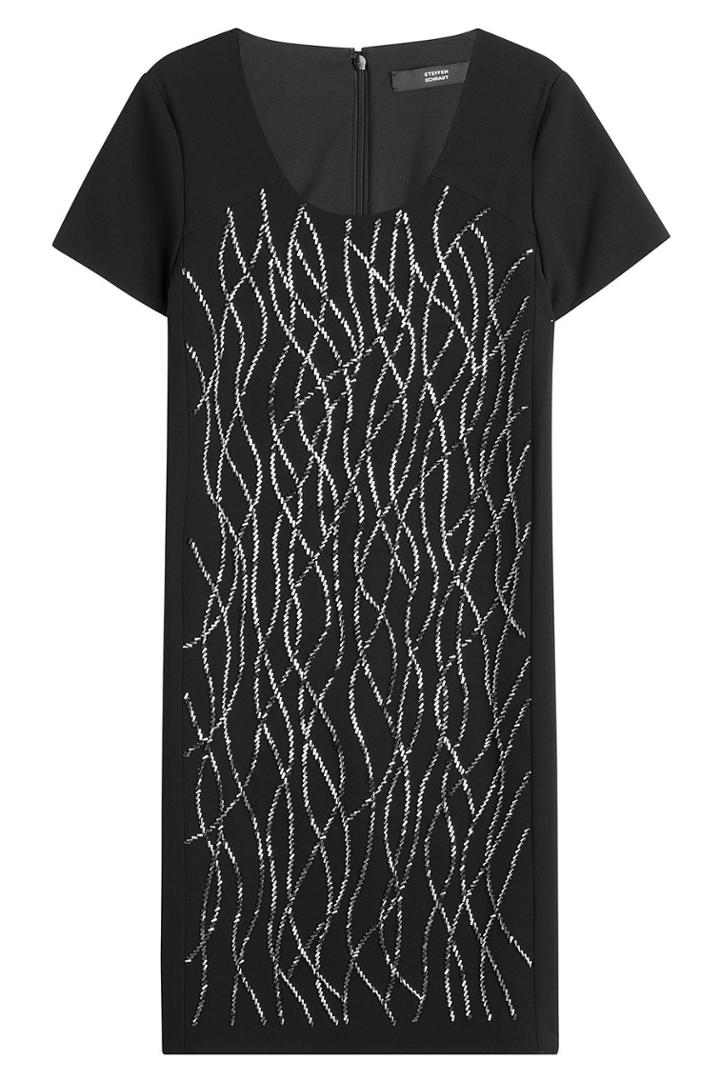 Steffen Schraut Steffen Schraut Embellished Shift Dress - Black