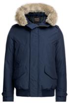 Woolrich Woolrich Polar Down Bomber Jacket With Fur-trimmed Hood