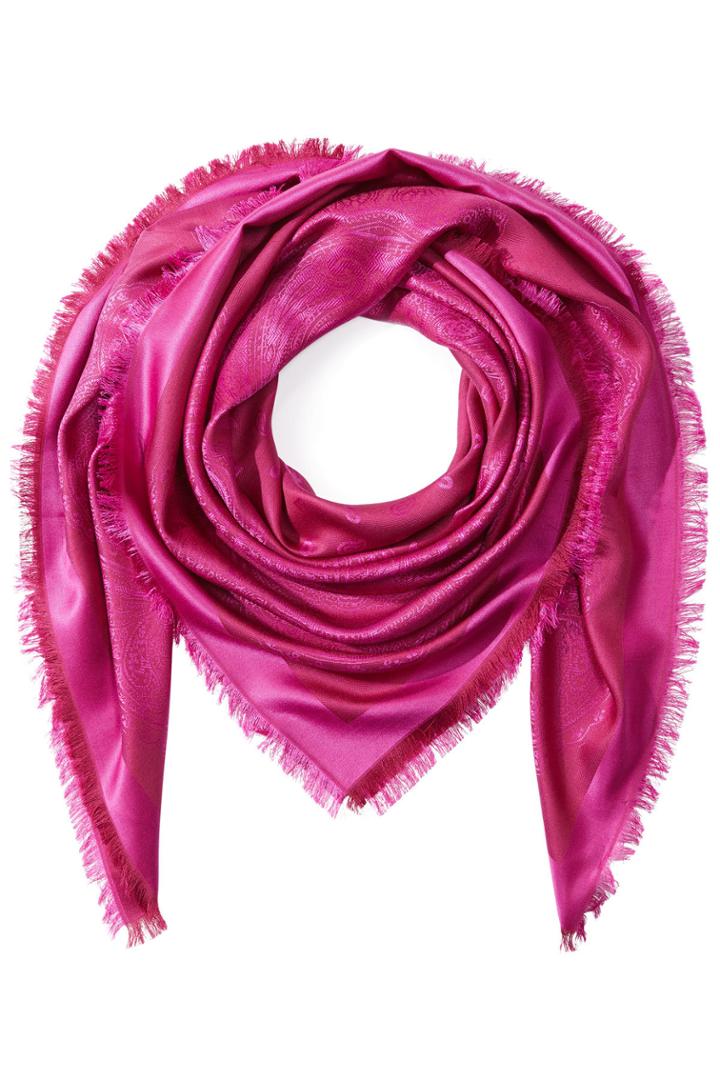 Etro Etro Silk Blend Scarf With Wool