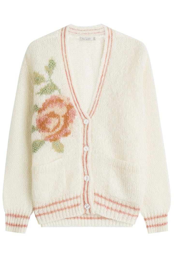 Mes Demoiselles Mes Demoiselles Cadigan With Flower - Beige