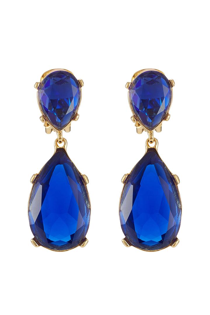 Kenneth Jay Lane Kenneth Jay Lane Embellished Earrings - Blue