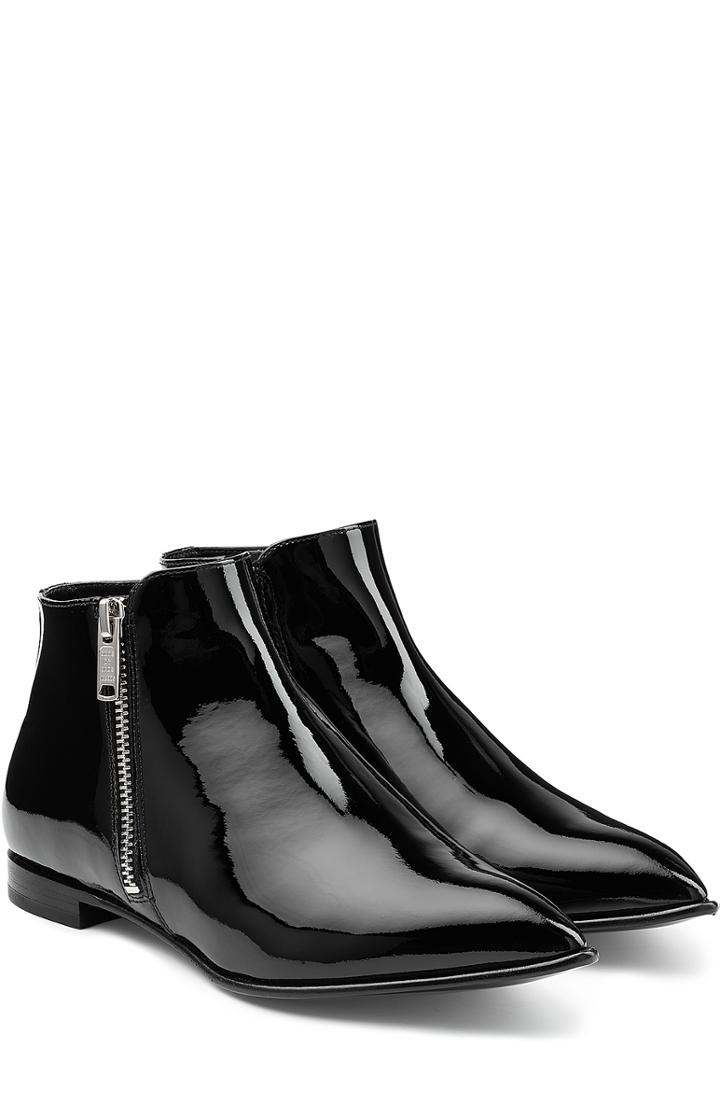 Marc By Marc Jacobs Blake Patent Leather Ankle Boots