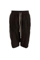 Rick Owens Men Rick Owens Men Cotton Shorts - Black