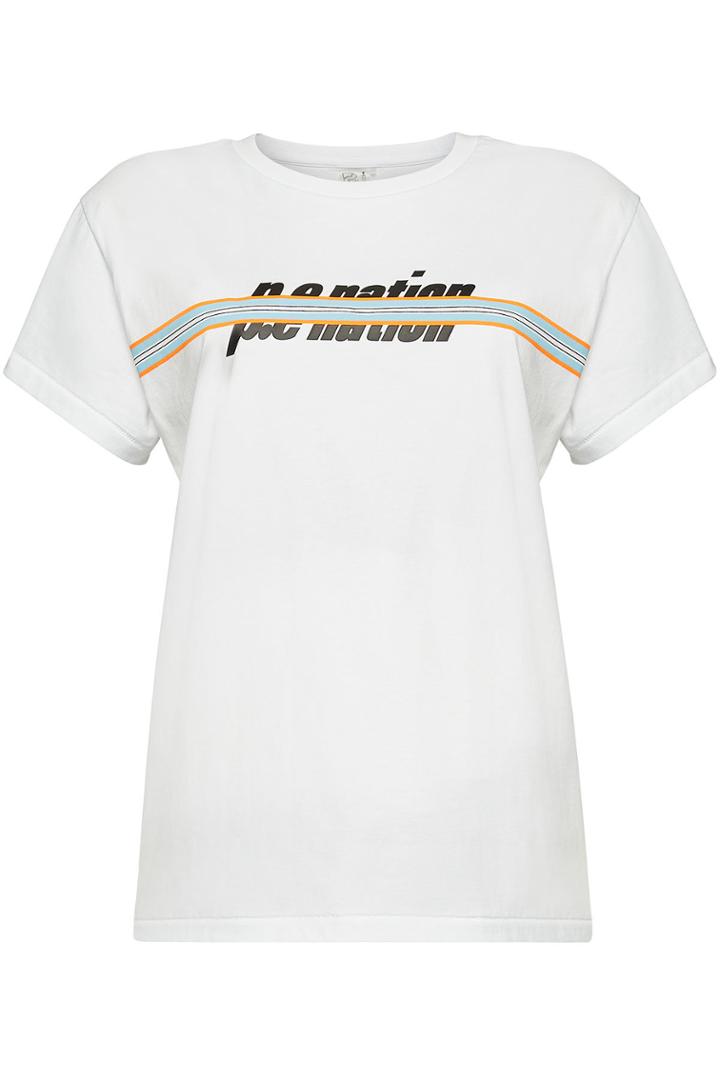 P.e. Nation P.e. Nation Sky Shot Printed Cotton T-shirt