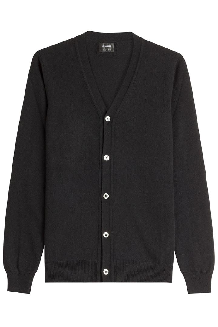 Jil Sander Jil Sander Cashmere Cardigan - Black