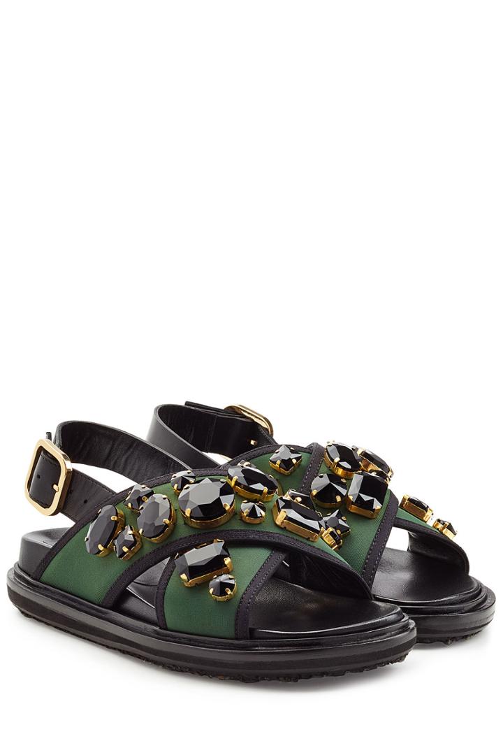 Marni Marni Embellished Flat Sandals - Multicolor